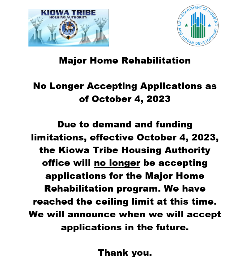 Kiowa Housing Authority Kiowa Tribe